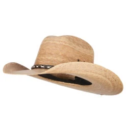 Women's Palm Braid Hump Crown Cowboy Hat
