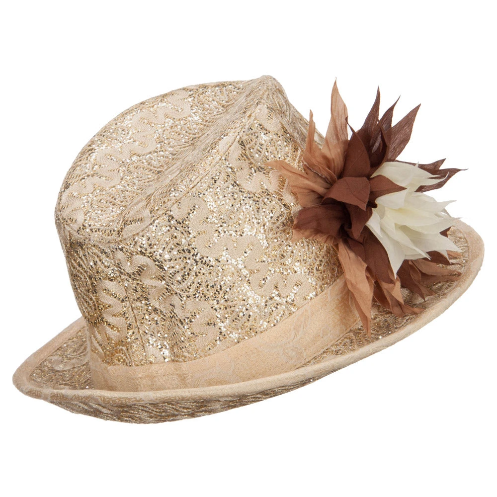Polyester Lurex Fedora Hat - Image 13