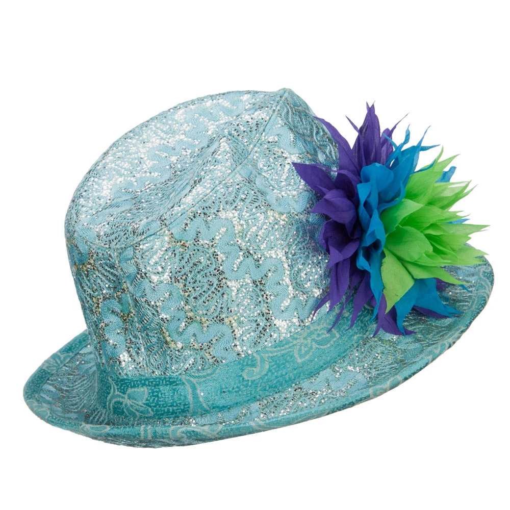Polyester Lurex Fedora Hat - Image 18