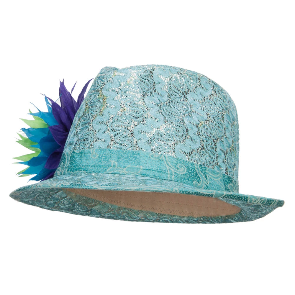 Polyester Lurex Fedora Hat - Image 19