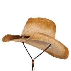 Women's Pinch Top Raffia Cowboy Hat