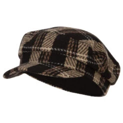 Stripe Herringbone Greek Captain Cap