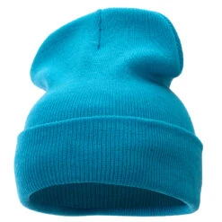 12 Inch Solid Long Beanie Made In USA