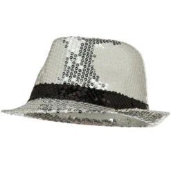 Shiny Sequin Fedora Hat