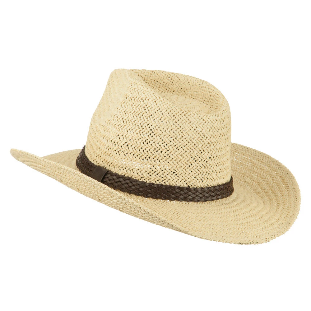 Women's Straw Braid Cowboy Hat - Image 2