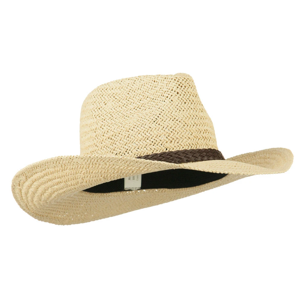 Women's Straw Braid Cowboy Hat - Image 4
