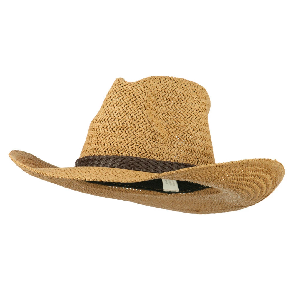 Women's Straw Braid Cowboy Hat - Image 6