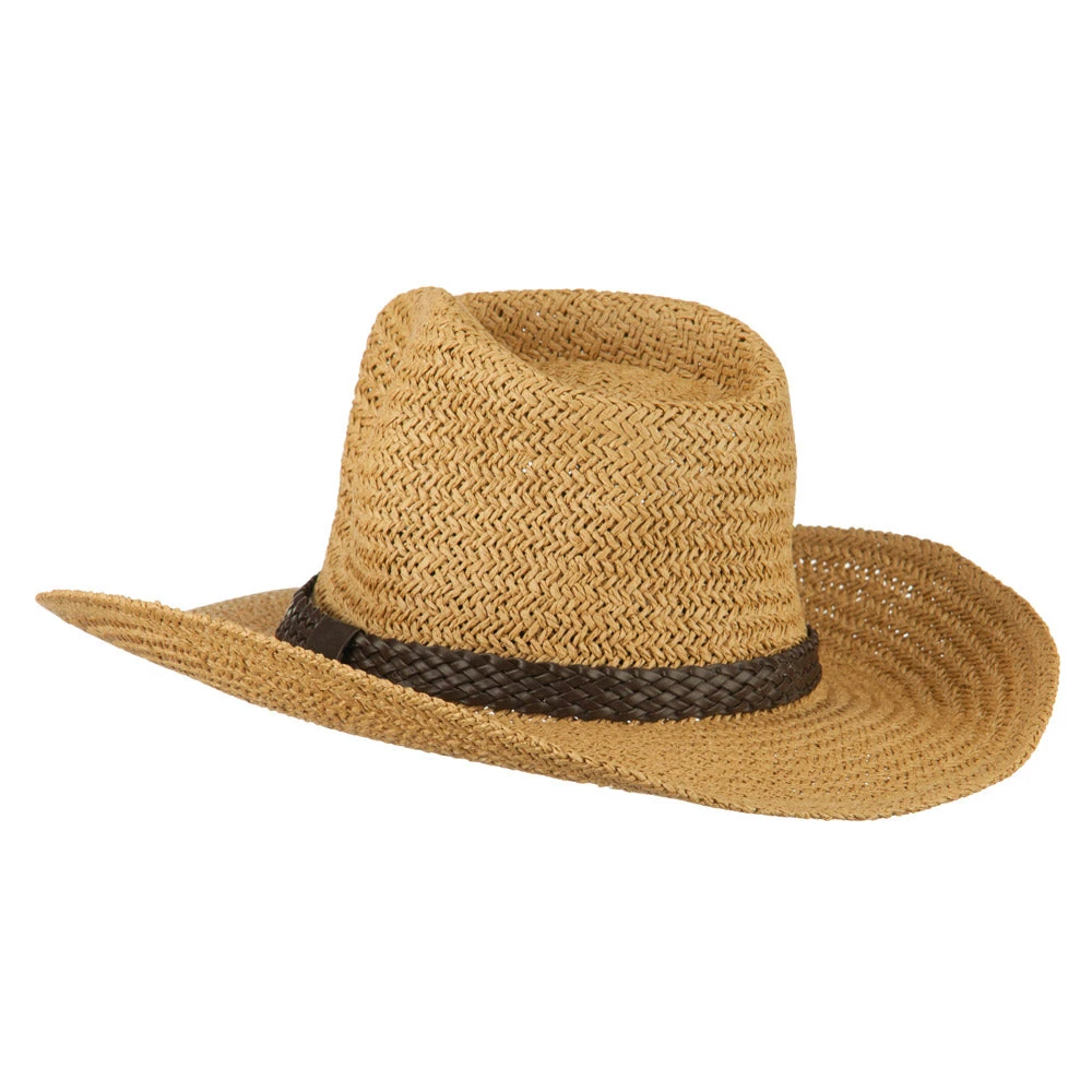 Women's Straw Braid Cowboy Hat - Image 7