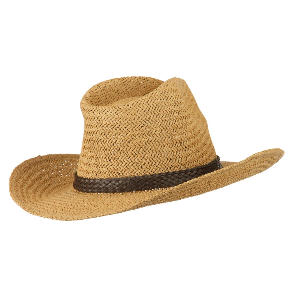 Women's Straw Braid Cowboy Hat - Image 8