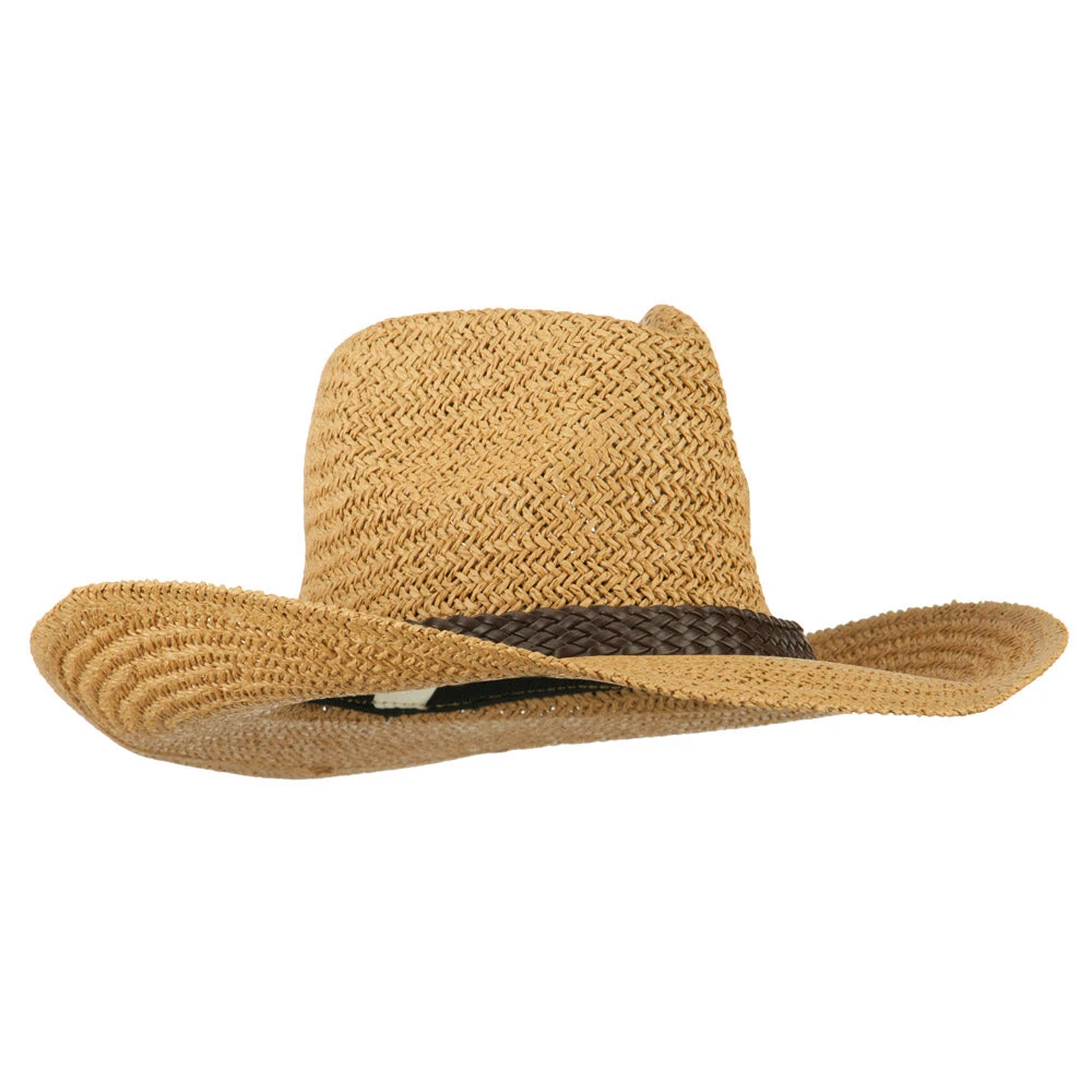 Women's Straw Braid Cowboy Hat - Image 9