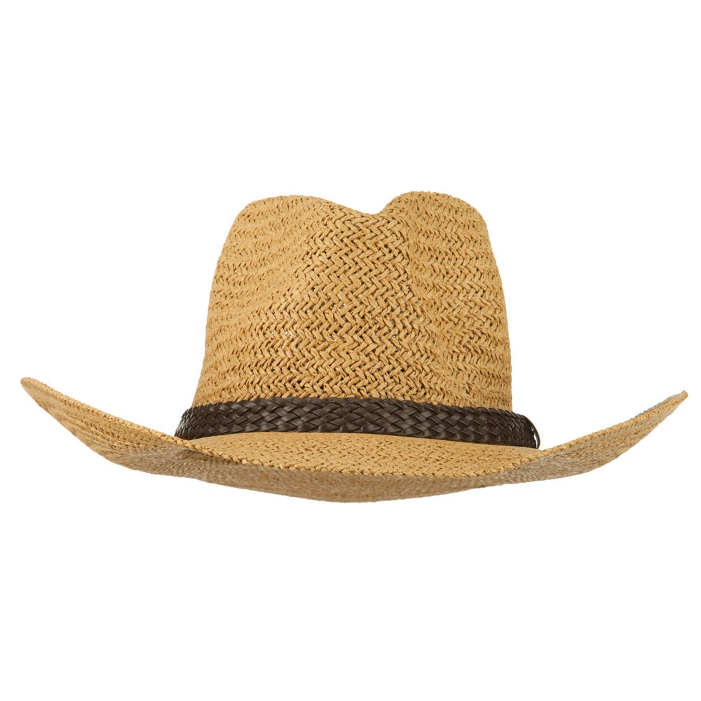 Women's Straw Braid Cowboy Hat - Image 10
