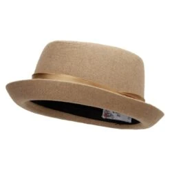 Wool Upbrim Pork Pie Fedora