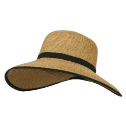 UPF 50+ Gardening Hat With Ribbon Trim Accent