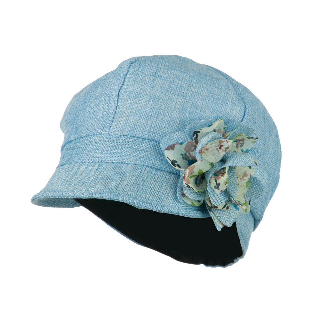 Women's 6 Panel Polyester Cabbie Cap
